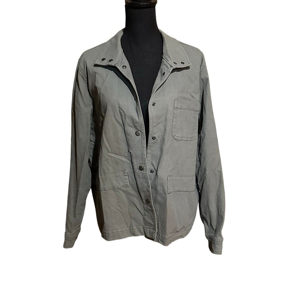 LC Lauren Conrad Olive Green Cotton Stretch Utility Field Jacket Size XL